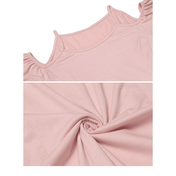 NWT Cold Shoulder Blush Pink A-line Sundress - Picture 6 of 6